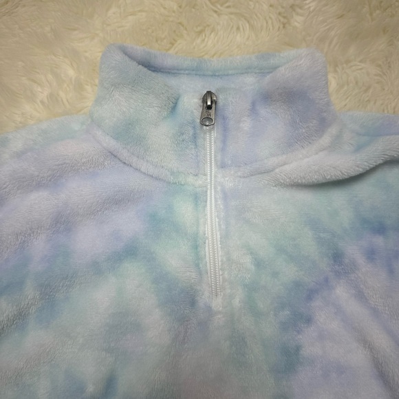 Abercrombie Kids tie-dye cozy quarter-zip sweatshirt - Picture 7 of 7